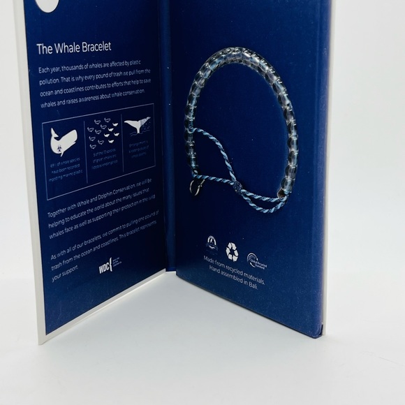 NWT 4Ocean Whale Beaded Bracelet Unisex, waterproof, adjustable from 7 to 13 in. - Picture 8 of 11